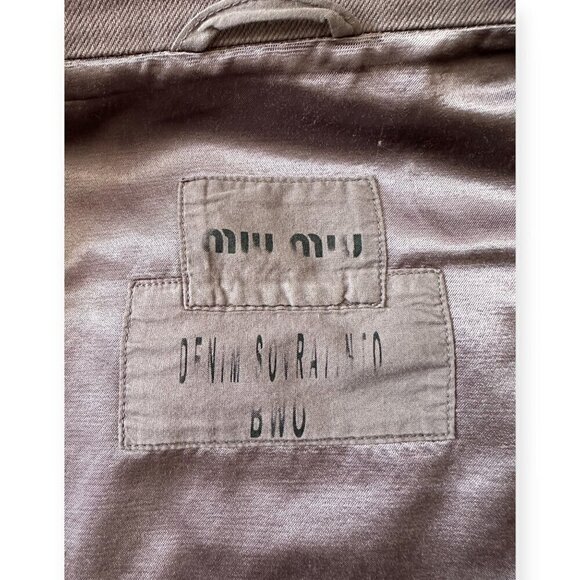 Miu Miu Washed cotton jacket, size 44 Italy, Mauve, Dusty pink - Picture 3 of 14